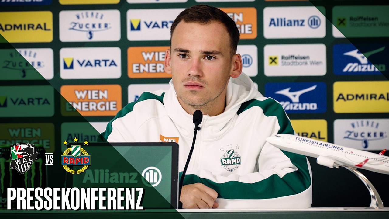 Pressekonferenz vor dem Spiel gegen den Wolfsberger AC
