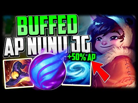 BUFFED 50%+ AP NUNU JUNGLE FEELS GOOD🔥 | How to Play AP NUNU Season 12 - League of Legends