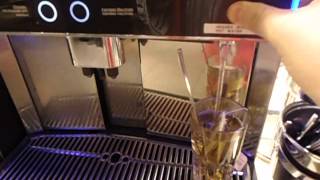 Drinking Hot Tea From A Glass - Lufthansa Senator Lounge, Frankfurt, Germany