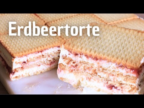Erdbeertorte ohne Backen - Einfacher geht's nicht! Perfekt für den Sommer