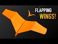 BEST Bat Paper Airplane That Flaps And Flies REALLY Well  Ghost Bat