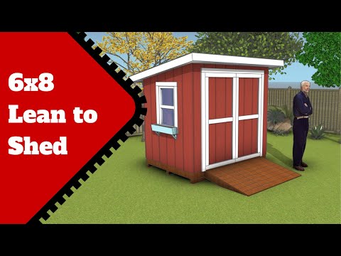 6x8 Lean to Shed Plans DIY