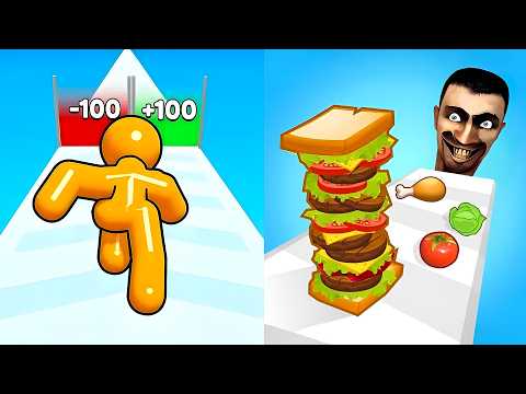 Tall Man Run vs Sandwich Runner🔥 EPIC 2026 Gameplay – All Levels UNLOCKED!