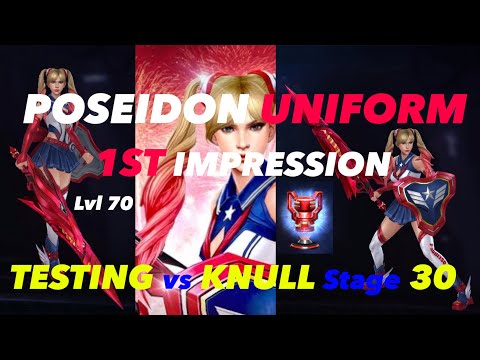 Sharon Rogers Poseidon Uniform testing vs Knull stage 30 | Marvel Future Fight | MFF