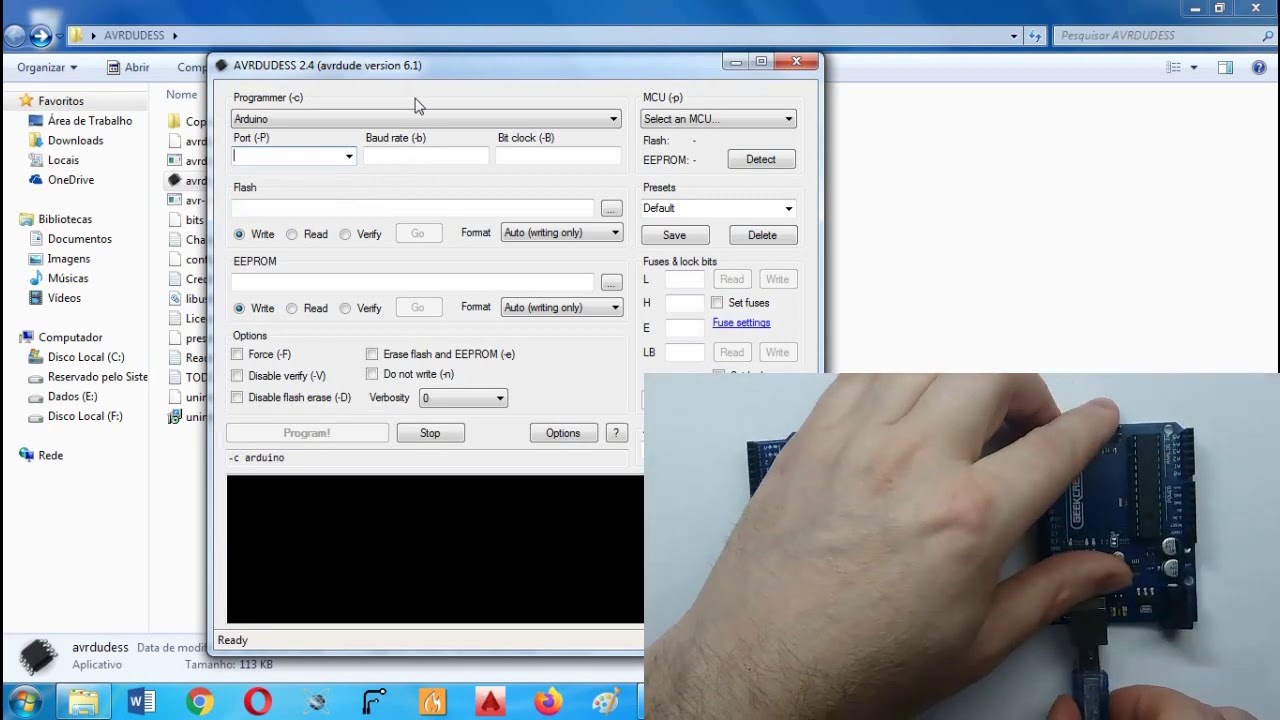 Tutorial - Como copiar o arquivo gravado no Arduino