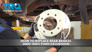 How to Replace Rear Brakes 2000-2005 Ford Excursion