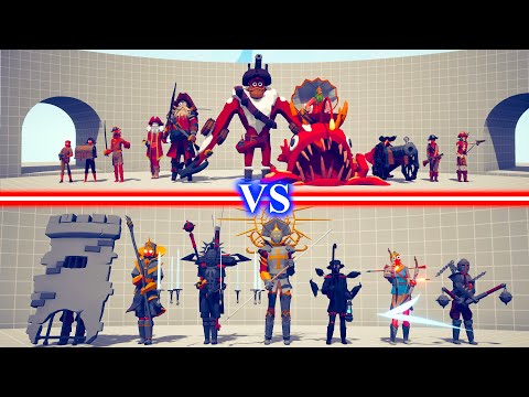 PIRATE DLC TEAM vs MEDIEVAL ADDON TEAM - Totally Accurate Battle Simulator TABS