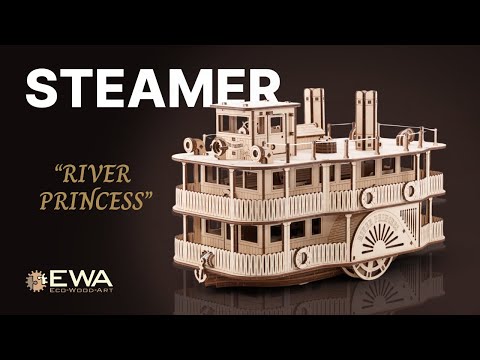 Миниатюра изображения товара Корабль игрушечный EWA Пароход