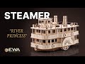Eco-Wood-Art Construction kit Paddle steamer River Princess