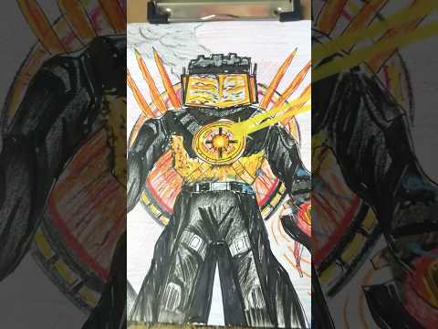 Drawing Titan tv man in skibidi toilet 79 part 1 #skibiditoilet #สอนวาด #art #drawing #tvman