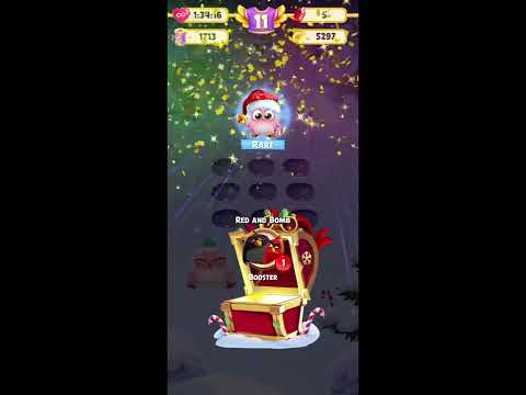 Angry Birds Match 3 levels 25 to 34 winning Seasonal Twinkles Adventure Winter Feelings pt1 prize