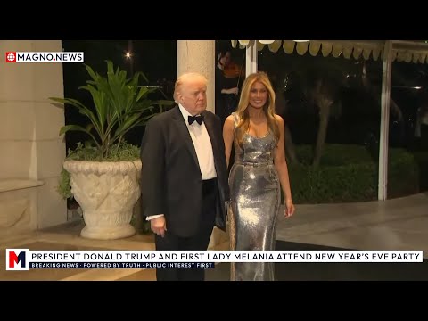 🇺🇸 President Donald Trump & First Lady Melania Attend New Year's Eve Party at Mar-a-Lago [LIVE]