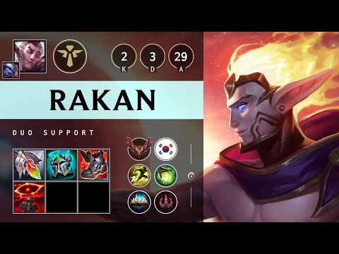 Rakan Support vs Blitzcrank - KR Grandmaster Patch 25.17