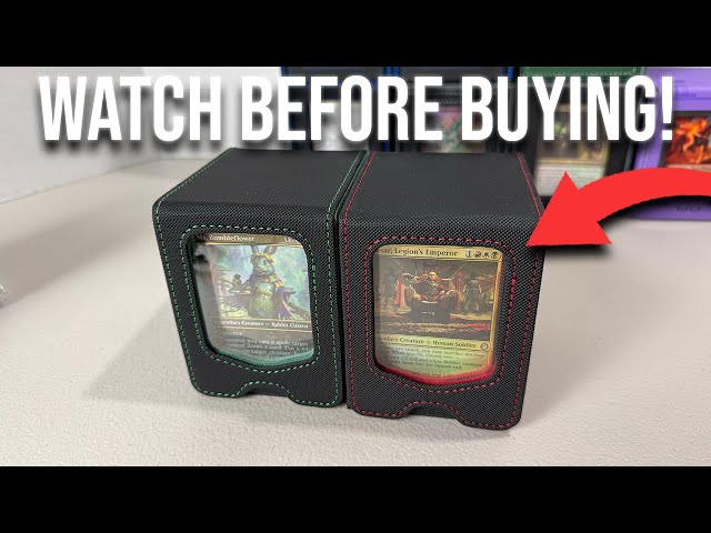 Vídeo relacionado con Tolesum Commander Deck Box para MTG con 3pcs 35PT Magnetic Card, caja de tarjetas para 1800+ con 10 divisores y 6 clips de valla