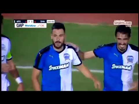 sardi goal apollon vs shamrock 3-1