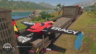 The Crew 2 - Landing on top of a moving train with a plane (Trainriding)