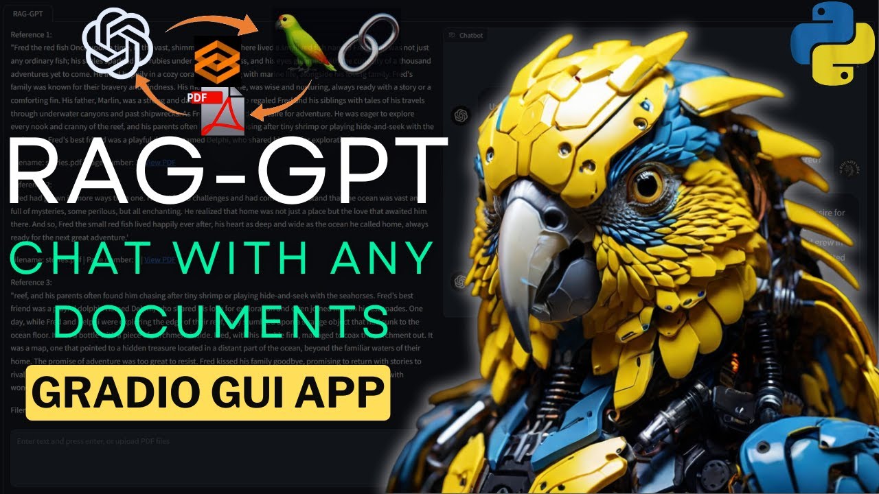 RAG-GPT: Chat with any documents and summarize long PDF files with Langchain | Gradio App