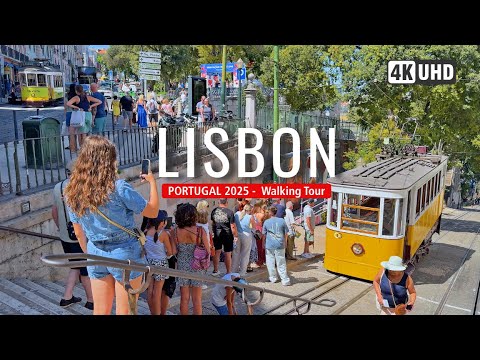 LISBON Walking Tour 🚋🇵🇹  | Explore Lisbon Streets, Historic Charm & City Vibes!