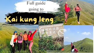 To get to Kai Kung Leng (Rooster Ridge) in Lam Tsuen Country Park,full guide until the exit point