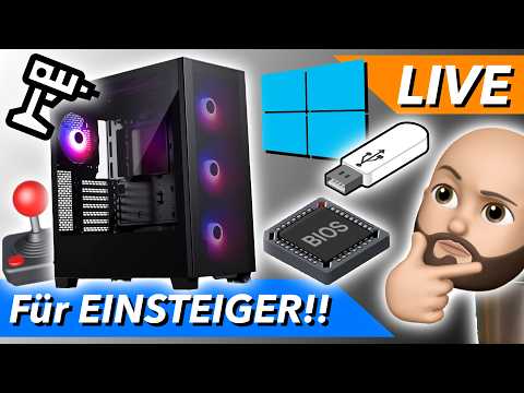 GAMING PC einrichten in ECHTZEIT für Anfänger: BIOS Update, Treiber & Windows 11 Installation!
