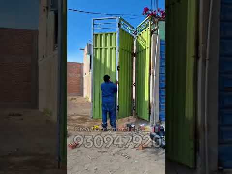 portones metálico #creacionesmetalicas #soldador #herrero #casma #ancash #puerta #metales #cerrajero