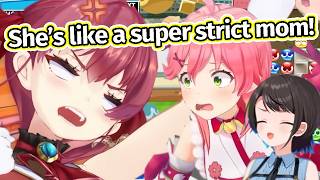 Subaru vs Miko — Coach Marine Is Scarier Than the Actual Match! [Hololive JP] [ENG SUB]