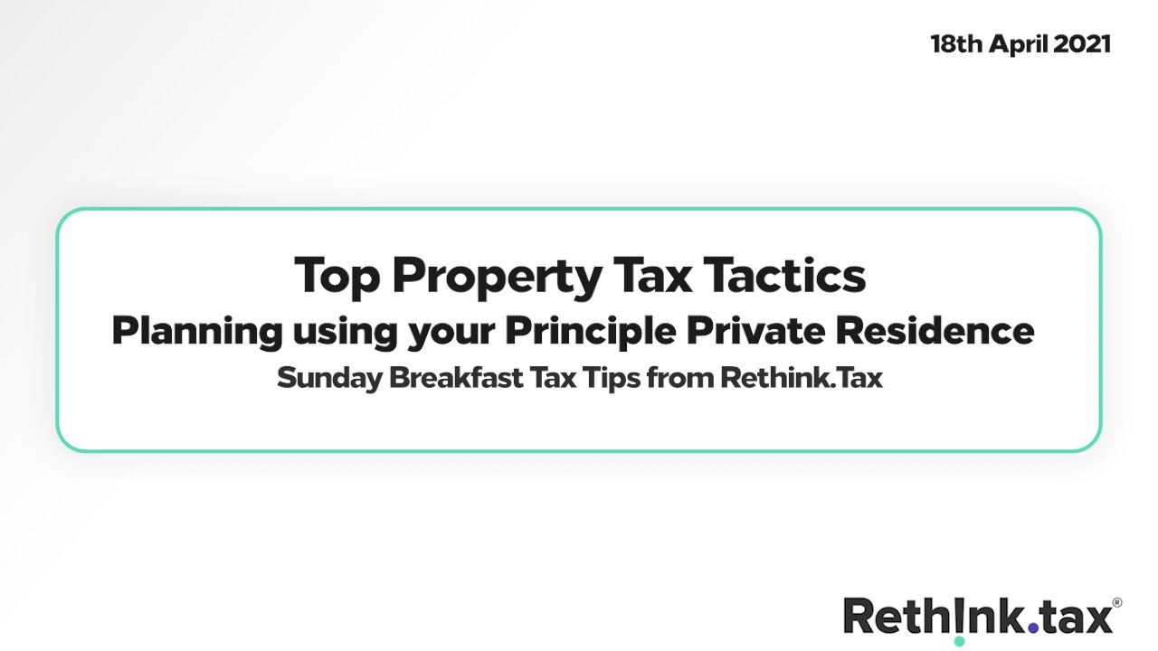 Planning using your Principle Private Residence