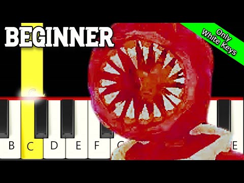 Elevator Jam - Roblox Doors - Only White Keys - Fast & Slow (Easy) Piano Tutorial - Beginner