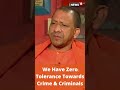 CM Yogi Adityanath Interview: BJP Has Zero Tolerance Towards Crime & Criminals | Latest | #Shorts