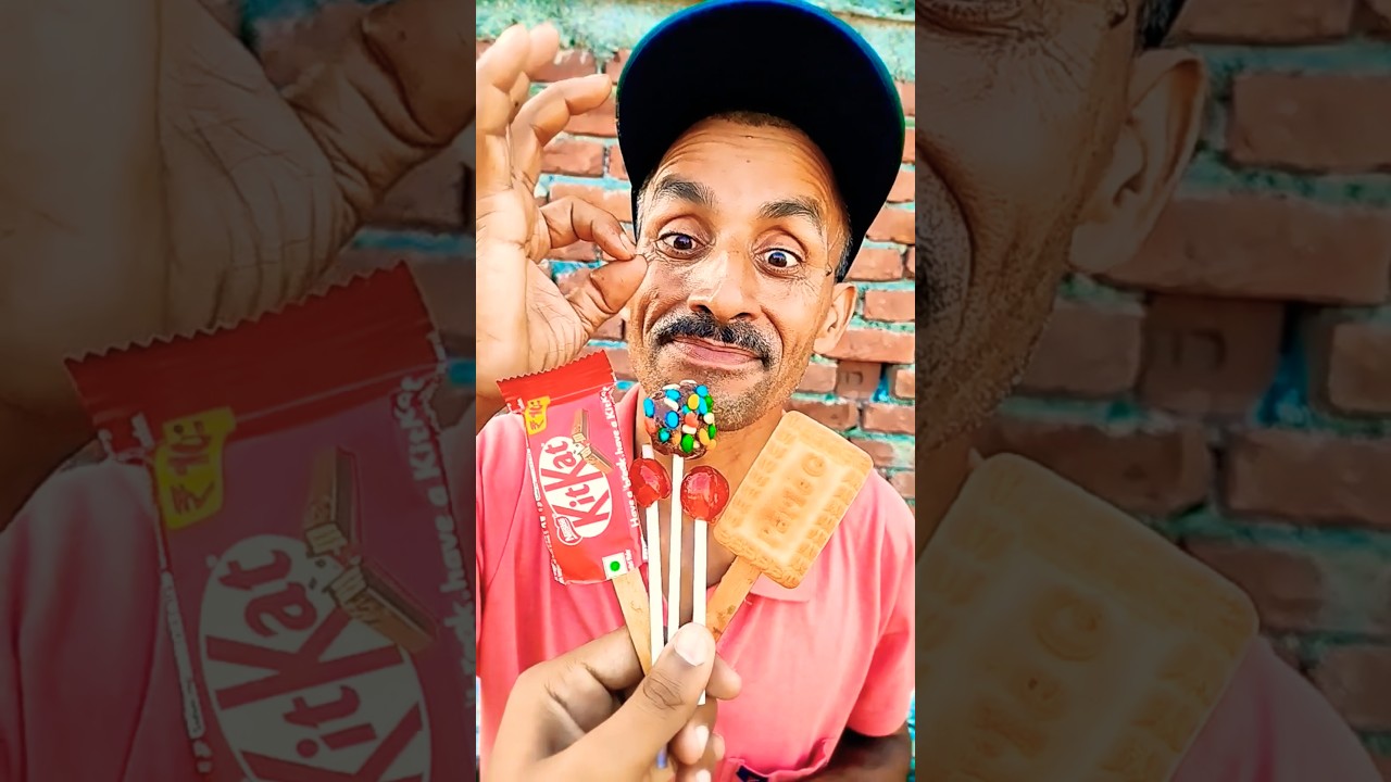KitKat chocolate🍫aur Chocolate sprinkle lollipop🍭#barone#munch#gem#shortviral#shortfunny#shortfeed