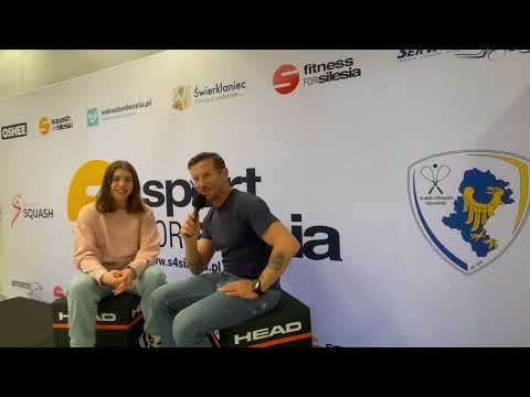 Sofia Zrazhevska  (zawodniczka squasha) - wywiad - Drużynowe Mistrzostwa Polski Juniorów 2023