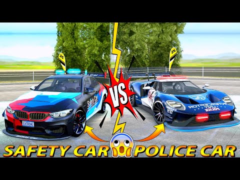 Bmw Safety Car Vs Ford GT Police Car🚨 - Extreme Car Driving Simulator 2023 - Car Game