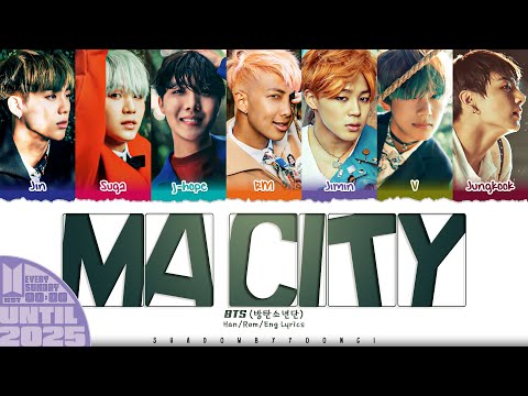 BTS (방탄소년단) 'Ma City' Lyrics [Color Coded Han_Rom_Eng] | UNTIL 2025 #42