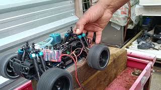 HSP Kingliness roundman 1/16 1:16 NITRO RC truck 4WD .07 07 engine tini mini meteor running testing