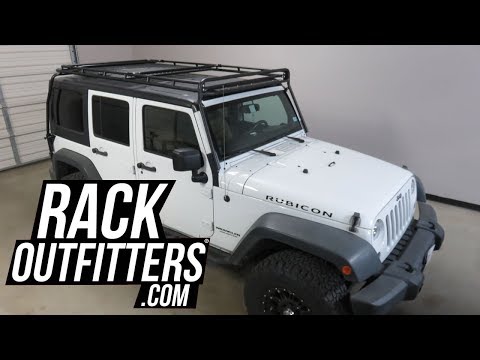 2007 to 2018 Jeep Wrangler JK with Gobi Stealth No Drill Offroad Rack