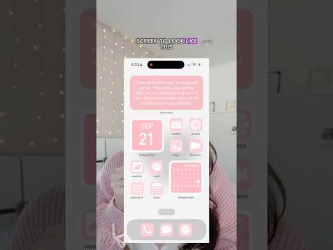 How to make pink app icons on iPhone #shorts