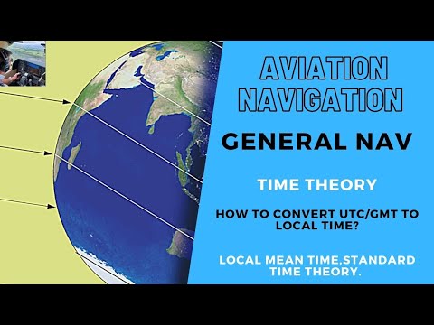 CPL/ATPL General Navigation | Time theory | How to find time using longitudes | Convert UTC to LMT 🌏