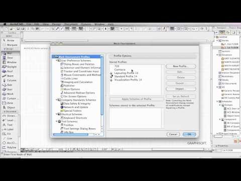 Resetting the UI in ArchiCAD 14