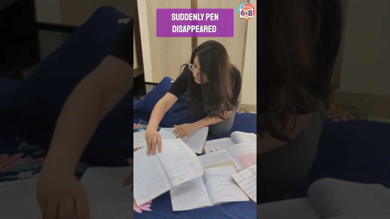 Ever Lost Pen While Studying 😅 Who can Relate 🥲 #ytshorts #byjus #funny #viral #funnyvideo