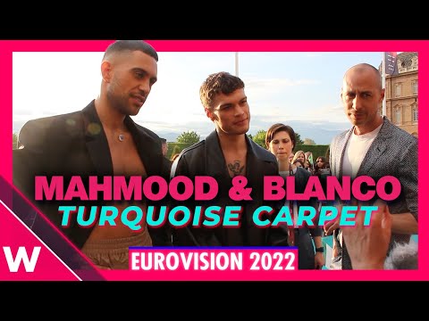 Mahmood & Blanco (Italy) @ Eurovision 2022 Turquoise Carpet Opening Ceremony | Interview
