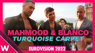 Mahmood & Blanco (Italy) @ Eurovision 2022 Turquoise Carpet Opening Ceremony | Interview