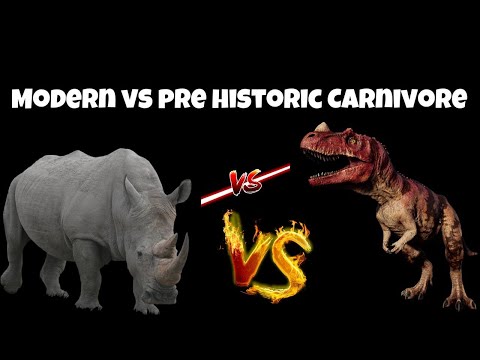 Animal Revolt Battle Simulator Rhinoceros Vs Ceratosaurus Modern vs Pre historic Carnivore