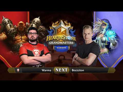 Warma vs Bozzzton | 2021 Hearthstone Grandmasters Europe | Top 8 | Season 1 | Week 6