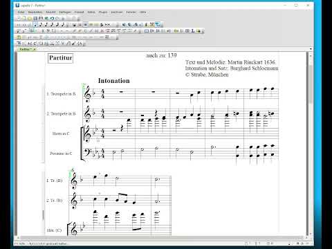 Capella 7: Umschreiben von Horn in C (Basschlüssel) nach Horn in F (Violinschlüssel)
