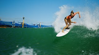 Tia Blanco Has a Great Backside Surfing Run - The Ultimate Surfer