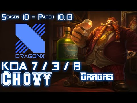 DRX Chovy GRAGAS vs ORIANNA Mid - Patch 10.13 KR Ranked