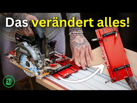 SO wird jede GÜNSTIGE HANDKREISSÄGE zur PROFI TAUCHKREISSÄGE mit Führungsschiene! 🤩 | Jonas Winkler