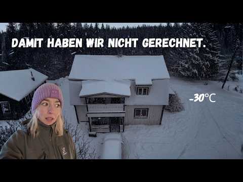 Ausgerechnet jetzt. 😱 Leben im Schwedenhaus bei -30⁰C