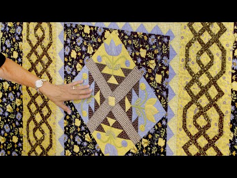 Learn to make Jill Finley's beautiful Meadow Weaver Quilt