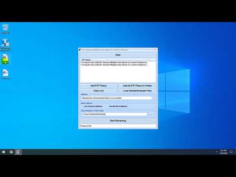 RTF Rename Multiple Files Based On Content Software